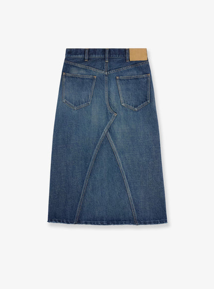 Celine Denim Midi Skirt