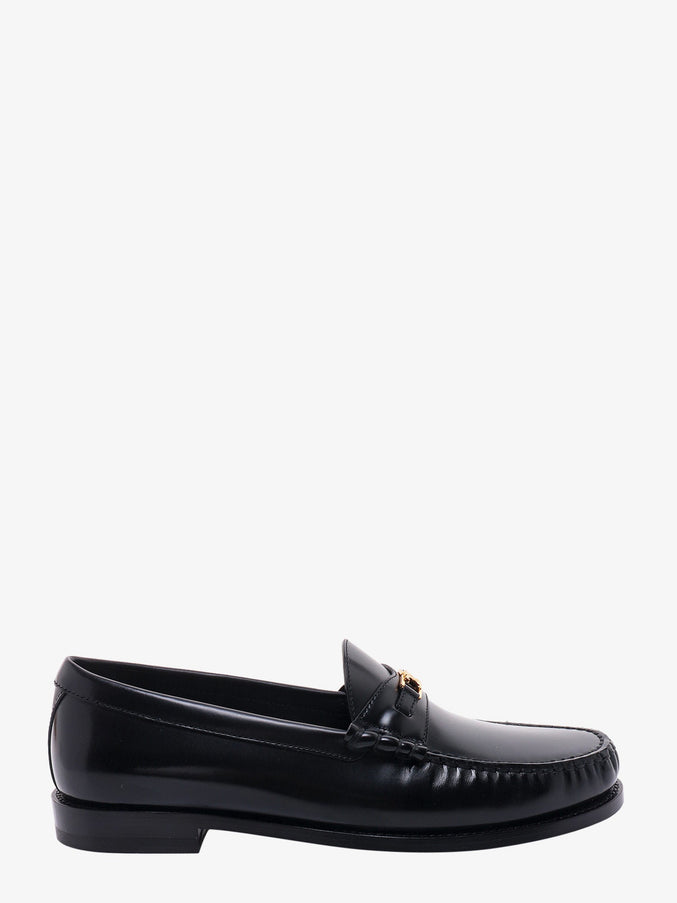 Celine Triomphe 15 Leather Loafers Black
