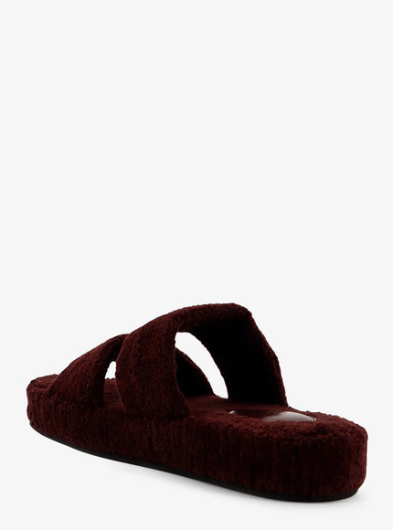 Celine Triomphe Fur Shearling Slides