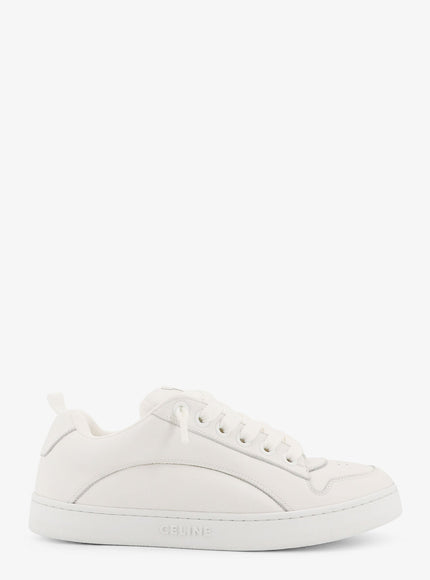 Celine Huntington Low-Top Leather Sneakers Optic White