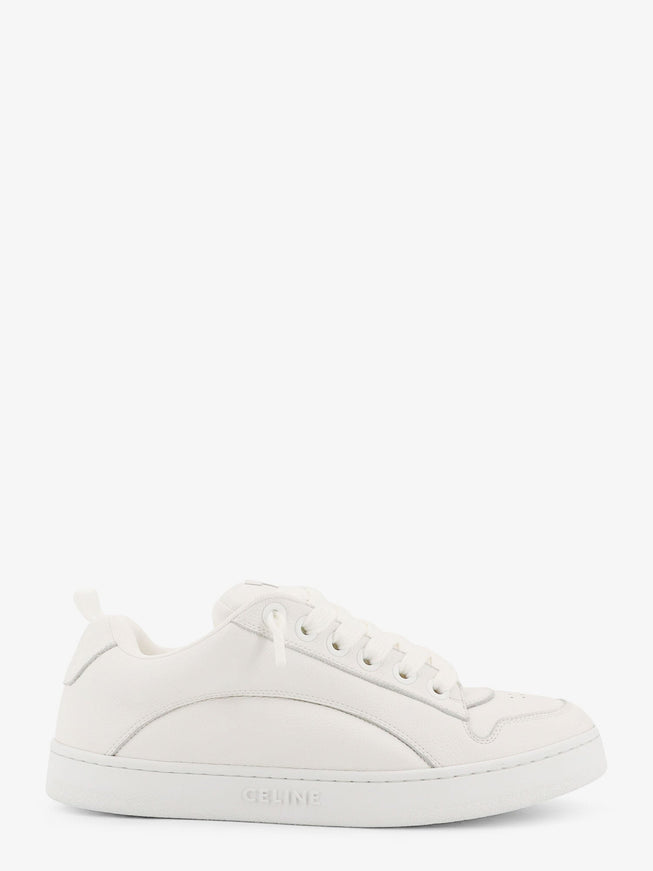 Celine Huntington Low-Top Leather Sneakers Optic White