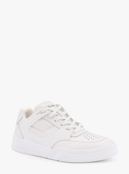 Celine Ct-09 Leather Sneakers With Mesh Inserts