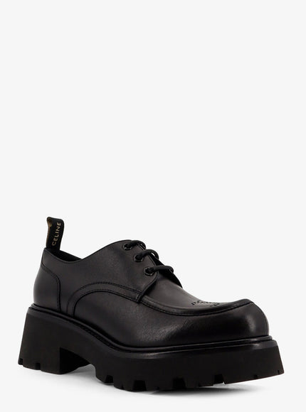 Celine Triomphe Derbies Leather Lace-Up Shoes