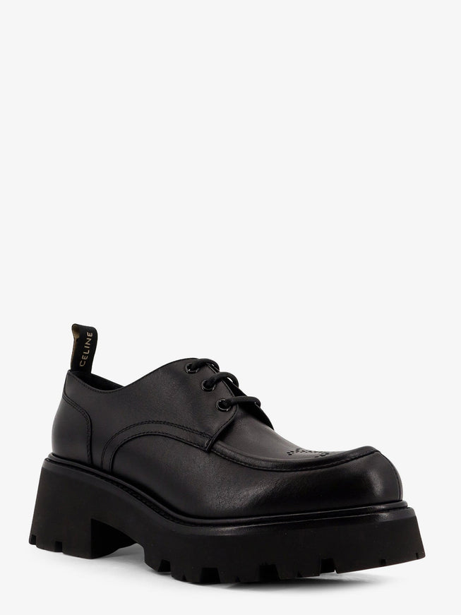 Celine Triomphe Derbies Leather Lace-Up Shoes