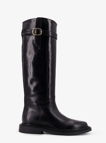 Celine Université Leather Boots Black