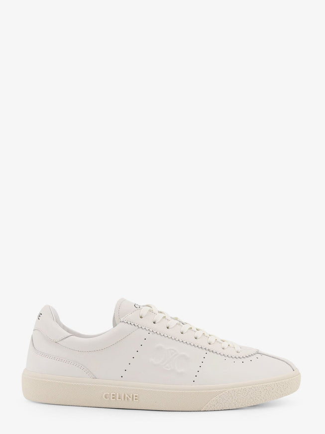Celine Low-Top Leather Sneakers Off White