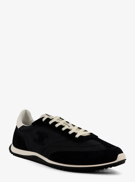 Celine Racer Nylon Sneakers With Triomphe Logo On The Side