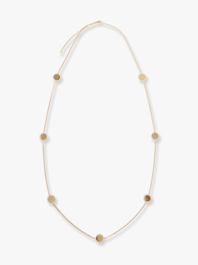 Celine Medaille Sautoir Metal Necklace Uni Argento