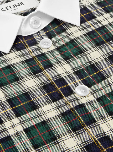 Celine Tartna Cotton Shirt