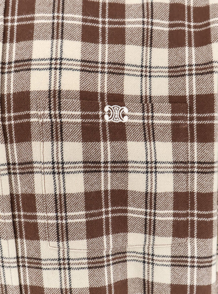 Celine Madras Wool Shirt