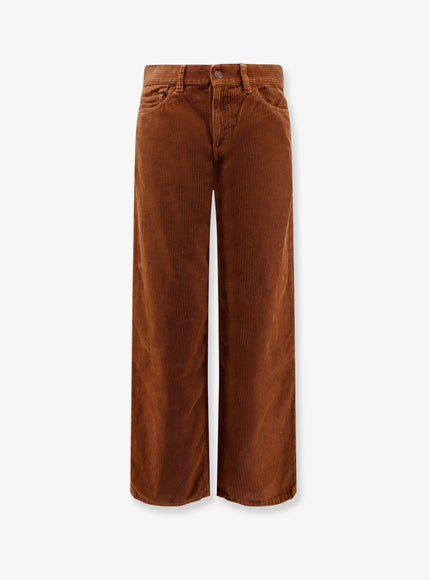 Celine Jolene Corduroy Trousers Brick Stone Wash