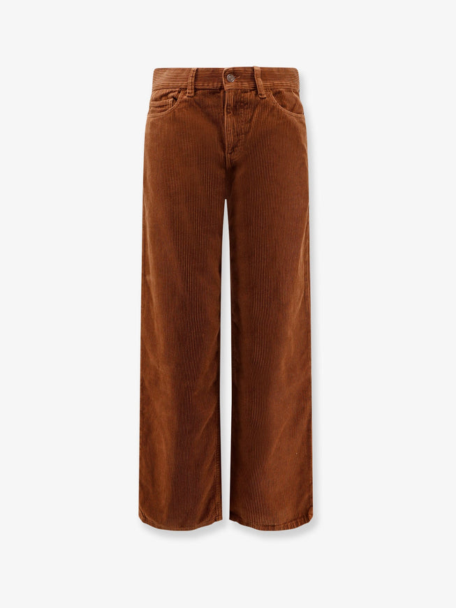 Celine Jolene Corduroy Trousers Brick Stone Wash