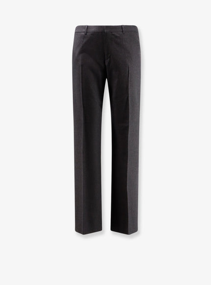 Celine Pinstripe Wool Trousers Gris Craie