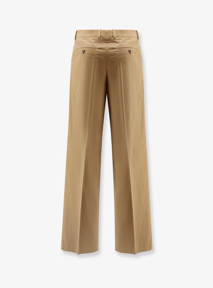 Celine Pleated Cotton Trousers