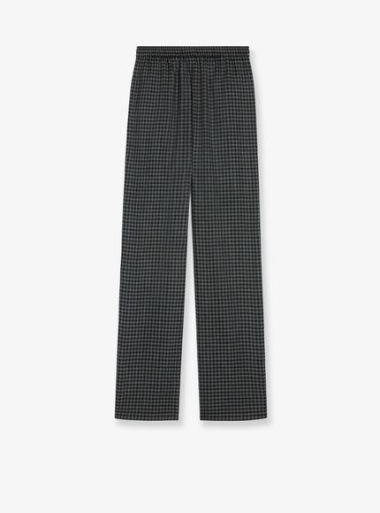 Celine Madras Wool And Cashmere Jogger Trousers