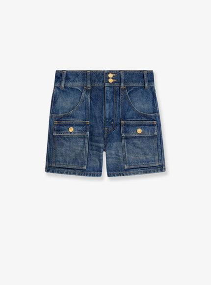 Celine Denim Shorts Darkunionwash