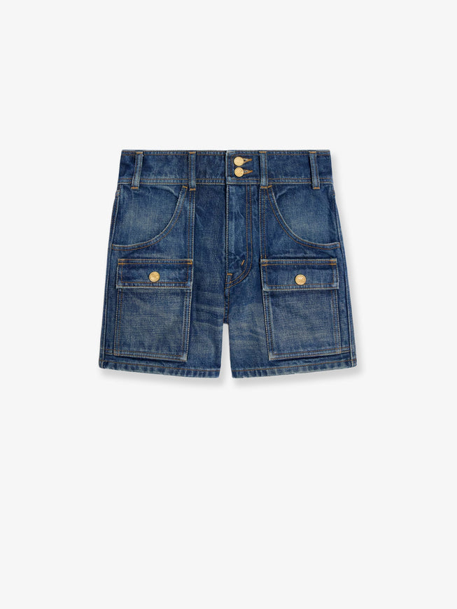 Celine Denim Shorts Darkunionwash