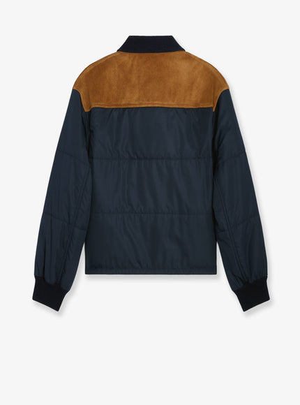 Celine Nylon Jacket With Suede Inserts