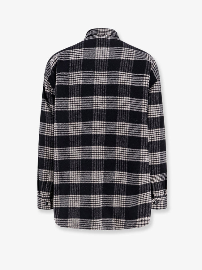 Celine Quilted Overshirt Wool Shirt