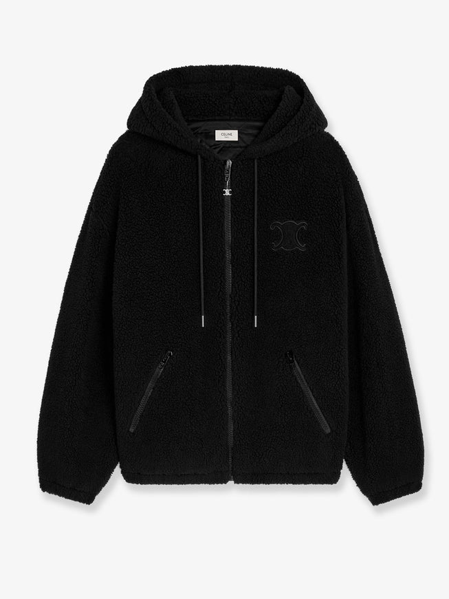 Celine Wool And Cotton Jacket Black