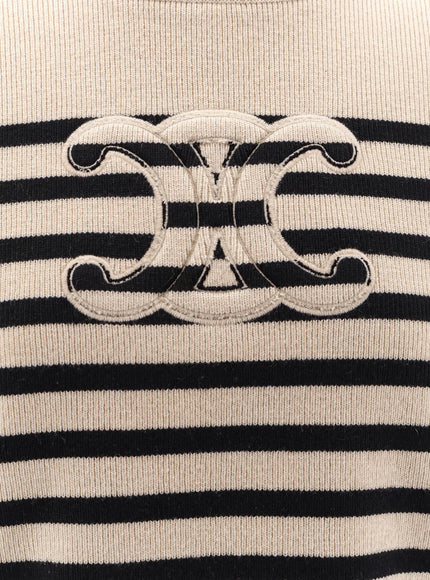 Celine Triomphe Cashmere And Wool Sweater