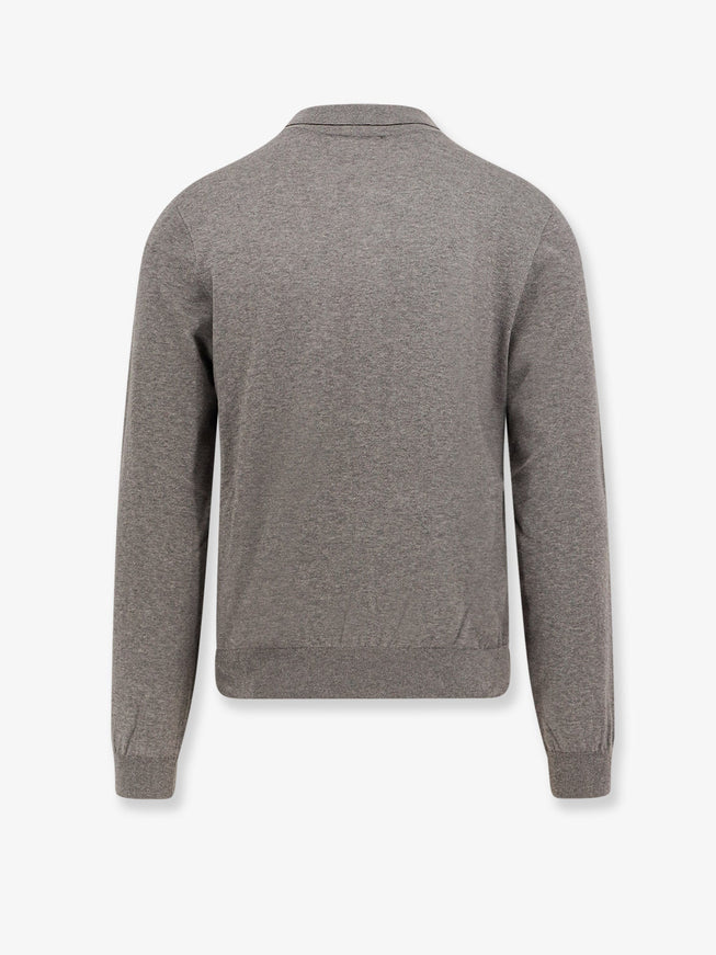 Celine Cotton Polo Shirt With Triomphe Detail