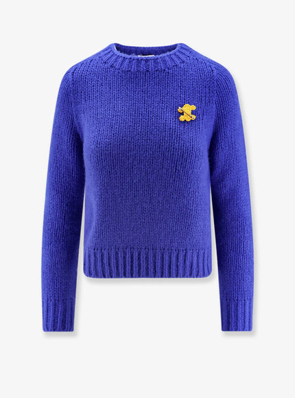 Celine Cashmere And Silk Blend Sweater Royal Blue