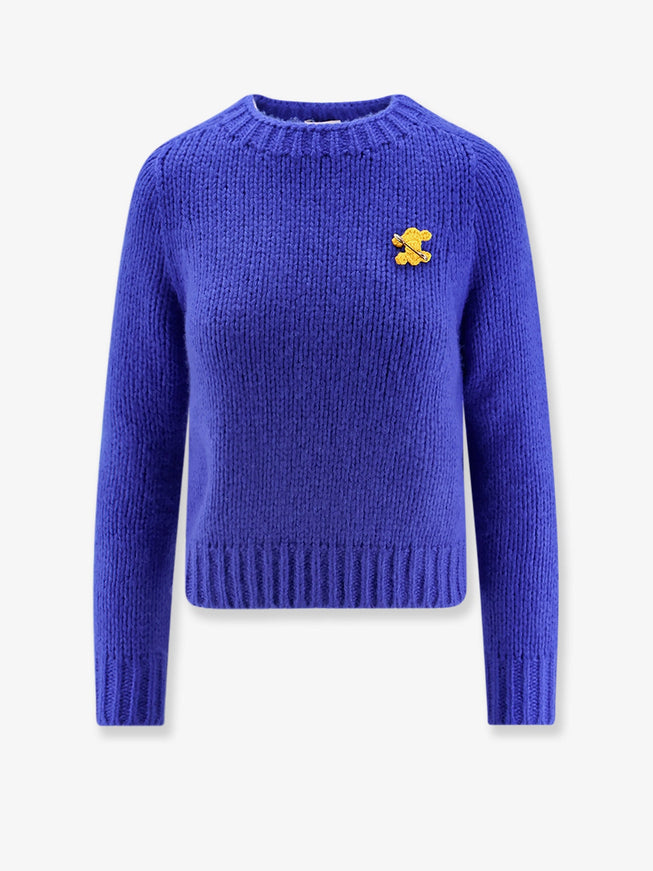 Celine Cashmere And Silk Blend Sweater Royal Blue