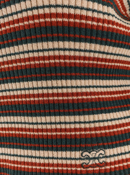Celine Striped Stretch Wool Sweater