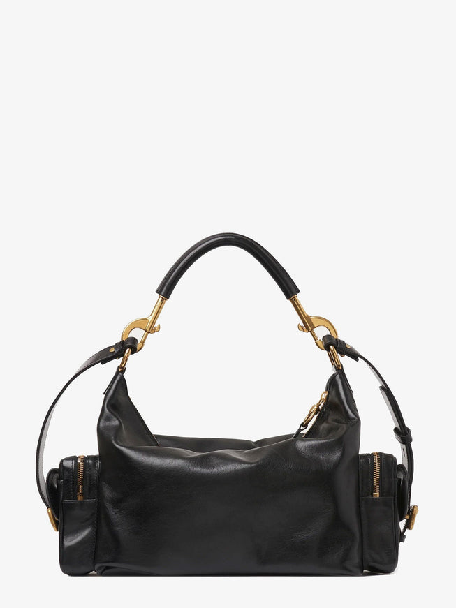 Chloe' Carry Shiny Buffalo Leather Shoulder Bag