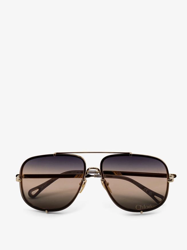 Chloe' Metal Sunglasses Uni Gold-Blu