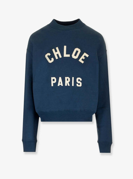 Chloe' Cotton Sweatshirt Classic Navy