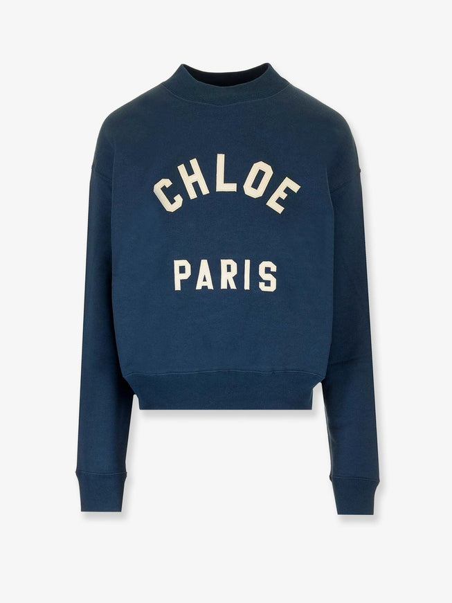 Chloe' Cotton Sweatshirt Classic Navy