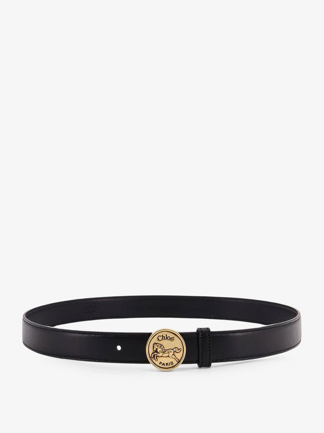 Chloe' Leather Belt Black