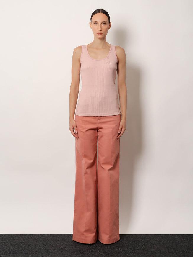 Chloe' Ribbed Cotton Top