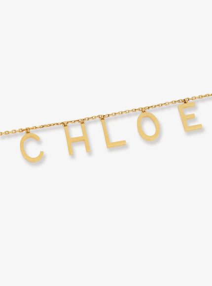 Chloe' Chloé Letters Brass Necklace