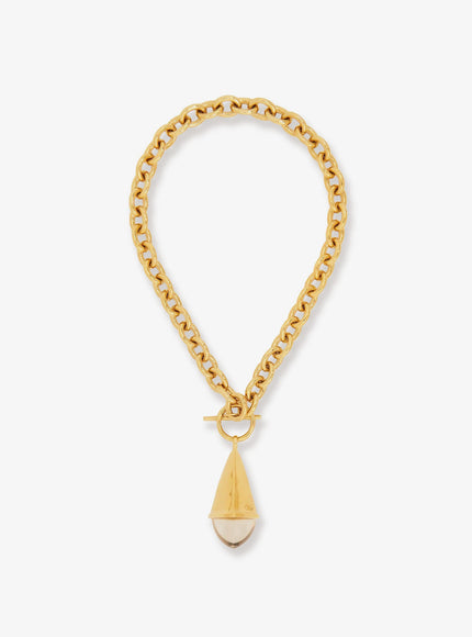 Chloe' Chloé Prism Brass Necklace Uni Gold