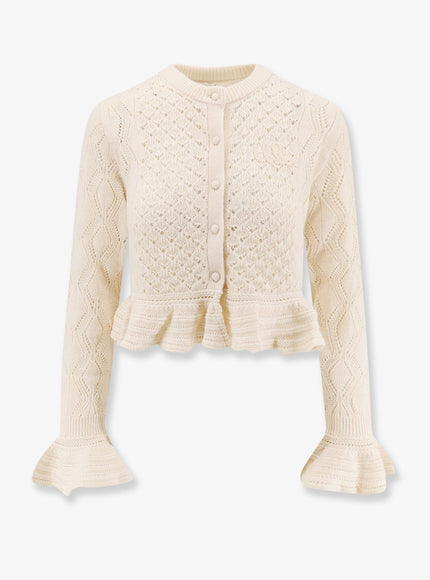 Chloe' Cardigan With Rouches Iconicmilk