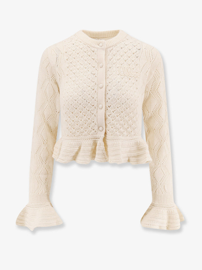Chloe' Cardigan With Rouches Iconicmilk