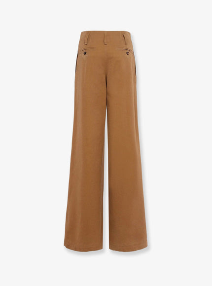 Chloe' Wide Leg Canvas Trousers