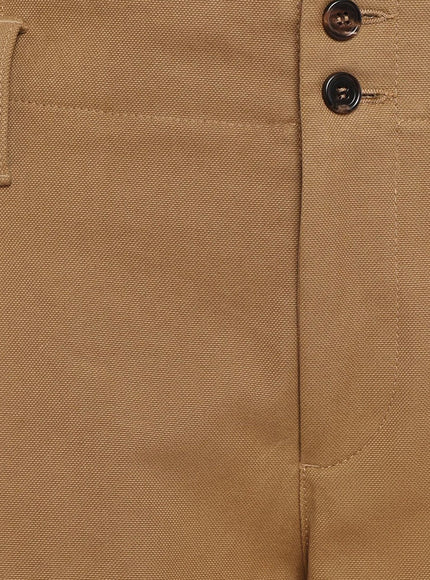 Chloe' Wide Leg Canvas Trousers