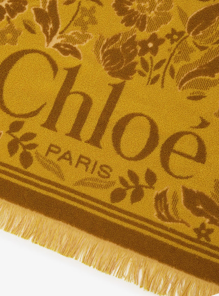 Chloe' The Chloé Plage Beach Towel In Cotton Toweling