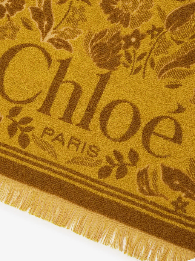 Chloe' The Chloé Plage Beach Towel In Cotton Toweling