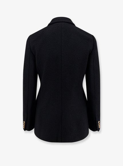 Chloe' Double-Breasted Virgin Wool Blend Blazer