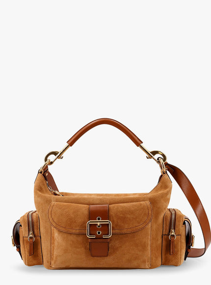 Chloe' Camera Bag Suede Shoulder Bag Uni Marrone