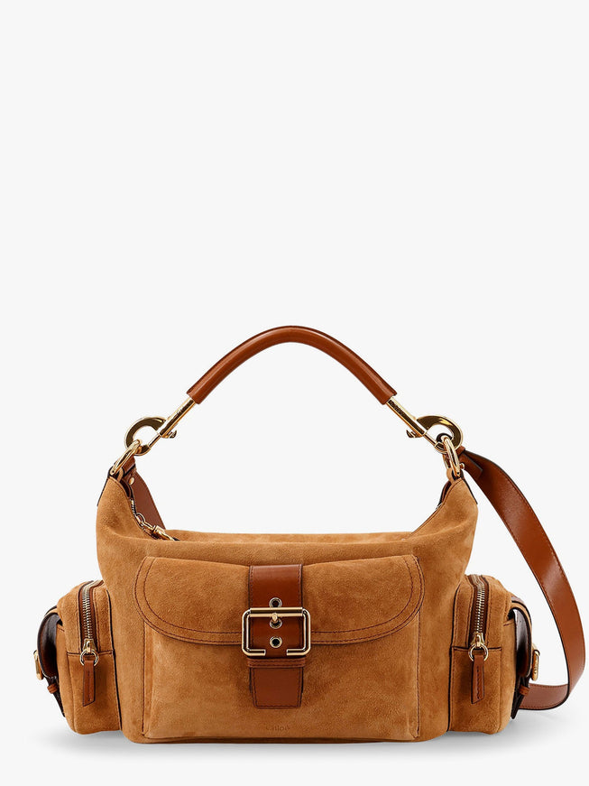 Chloe' Camera Bag Suede Shoulder Bag Uni Marrone