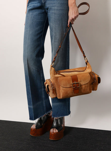 Chloe' Camera Bag Suede Shoulder Bag