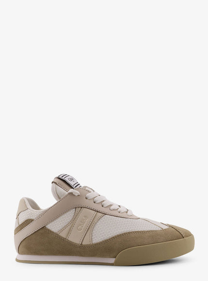 Chloe' Chloé Kick Mesh Sneakers With Suede And Leather Inserts Softbeige