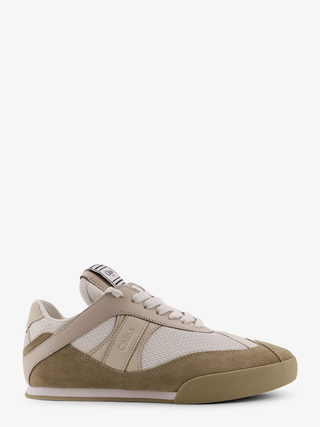 Chloe' Chloé Kick Mesh Sneakers With Suede And Leather Inserts Softbeige
