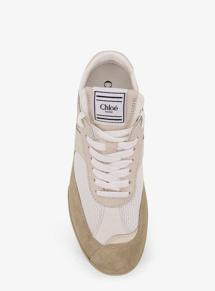 Chloe' Chloé Kick Mesh Sneakers With Suede And Leather Inserts